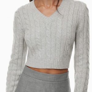 Sunday Best Gray Moss Sweater (Aritzia)